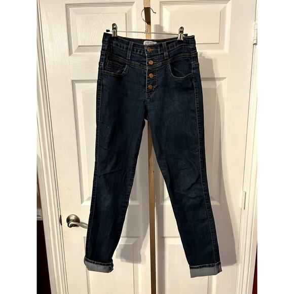 Judy Blue Denim - Judy Blue High Waisted Button Fly Skinny Jeans, 9/29